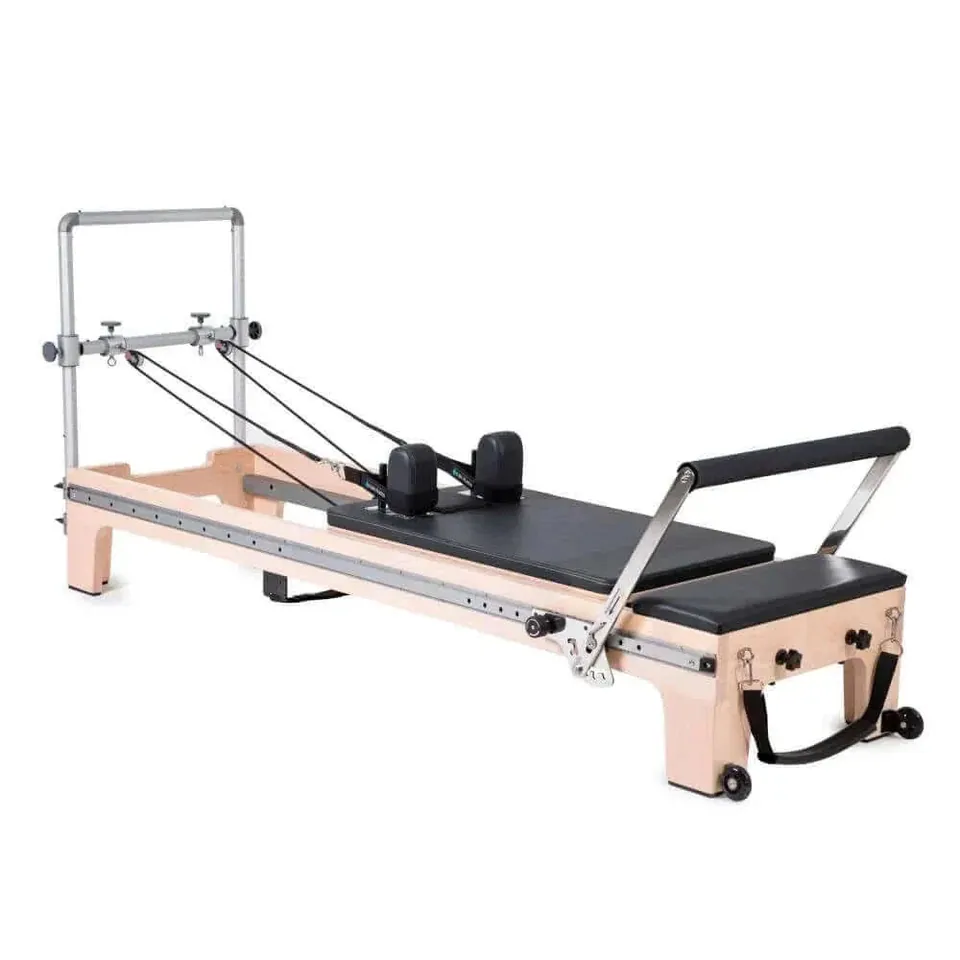 Reformer Pilates en érable avec mini tour Marée, vue 2