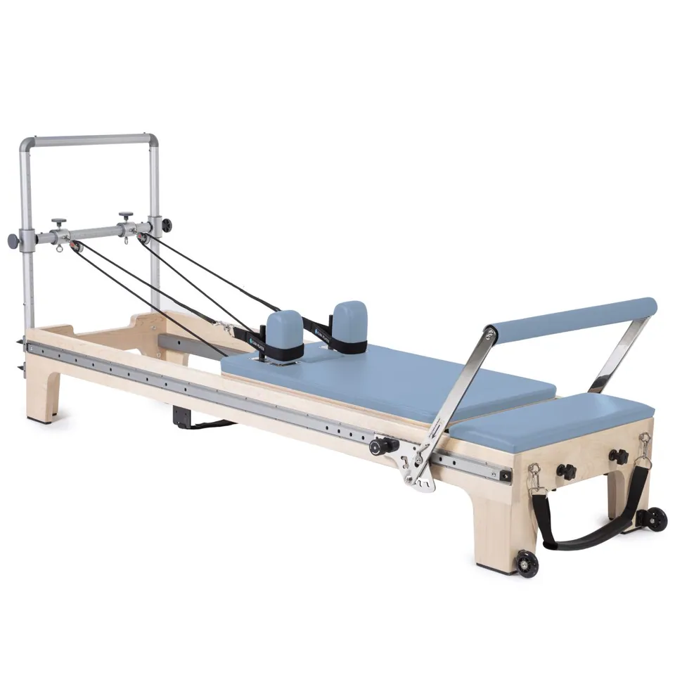 Reformer Pilates en érable avec mini tour Marée, vue 5