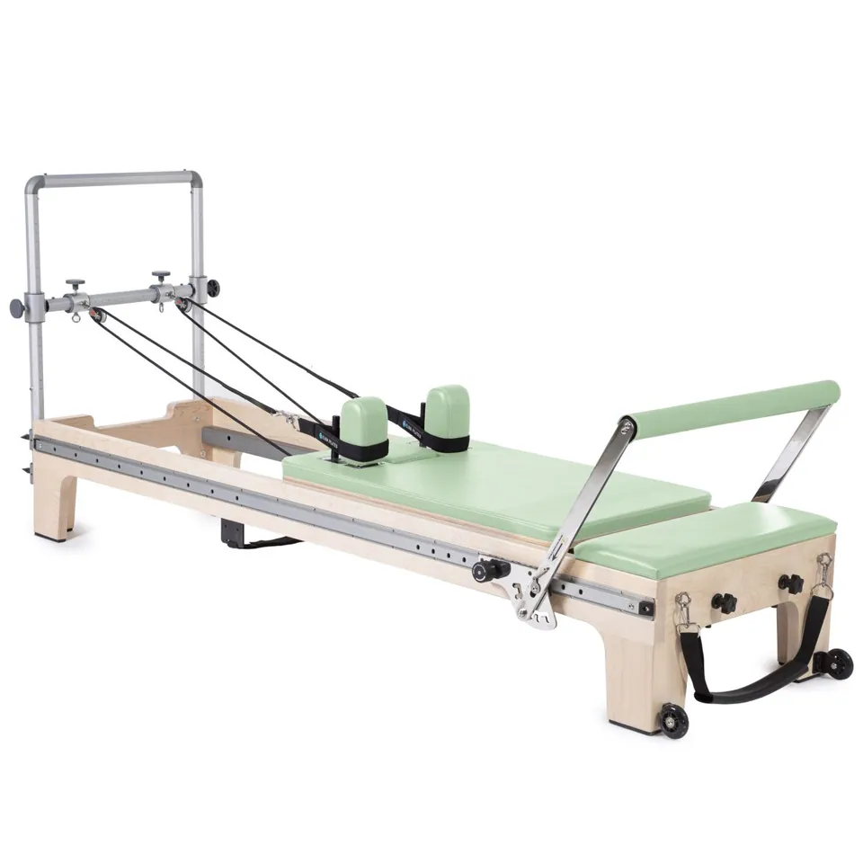 Reformer Pilates en érable avec mini tour Marée, vue 6