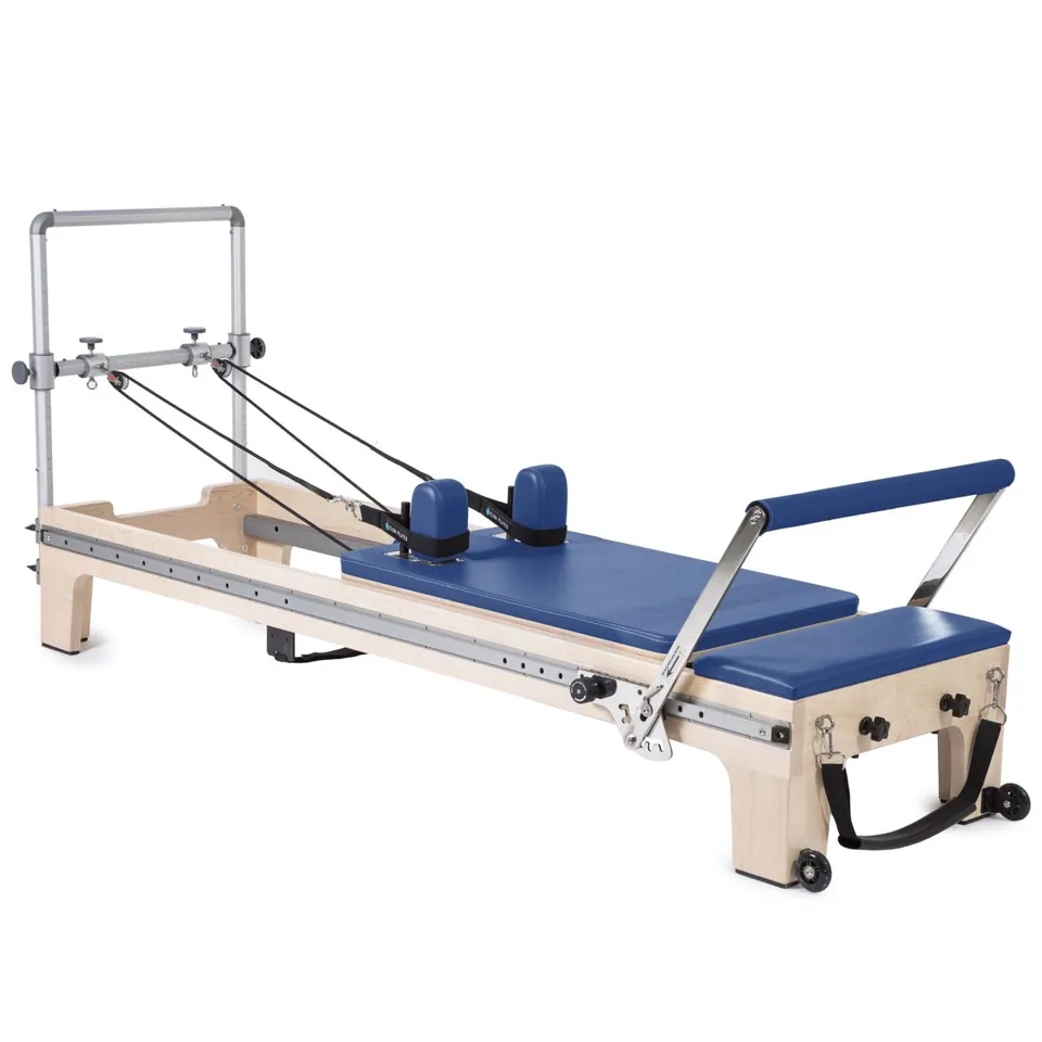 Reformer Pilates en érable avec mini tour Marée, vue 7