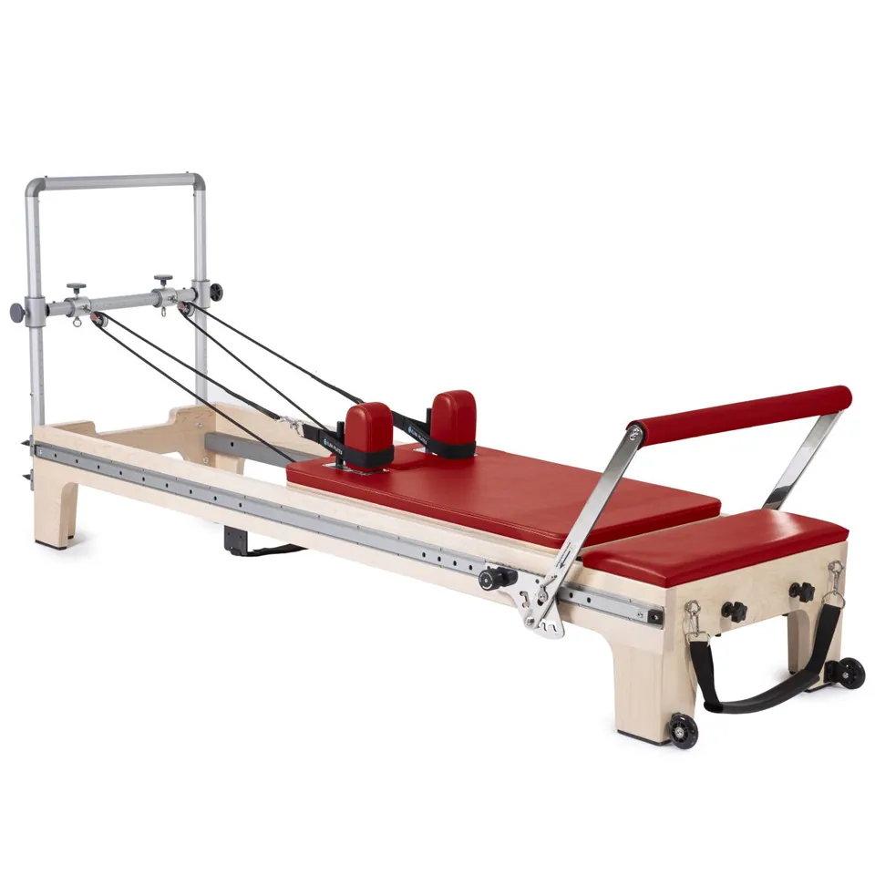 Reformer Pilates en érable avec mini tour Marée, vue 8