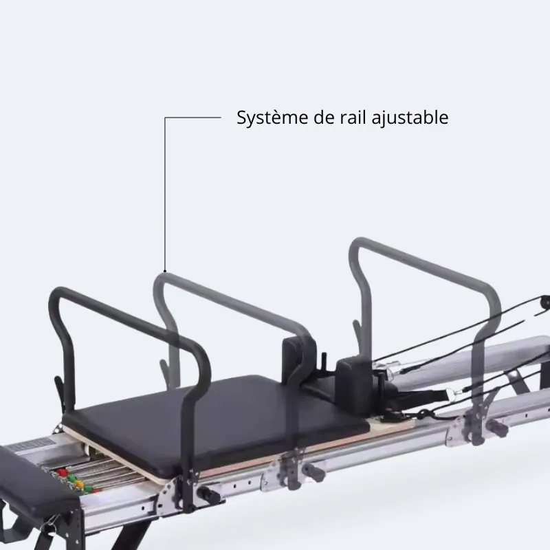 Reformer Pilates pliable en aluminium Silex, vue 6
