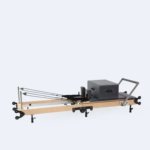 Reformer Pilates pliable en bois d’érable Vague