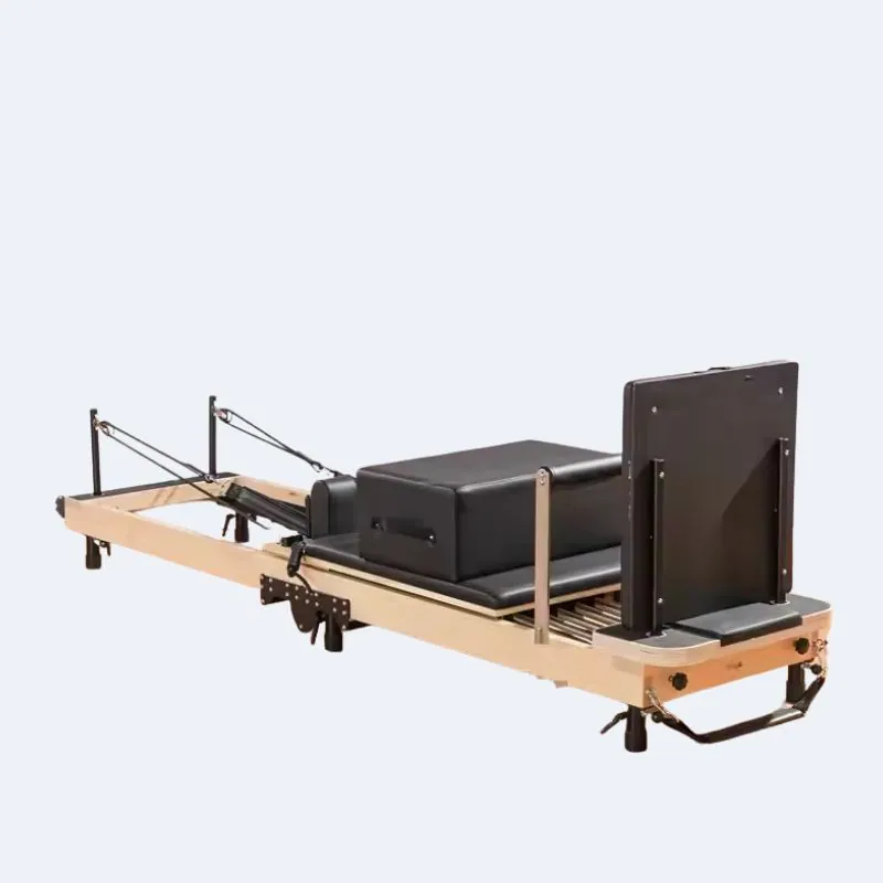Reformer Pilates pliable en bois d’érable Vague, vue 2