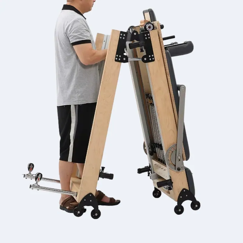 Reformer Pilates pliable en bois d’érable Vague, vue 5