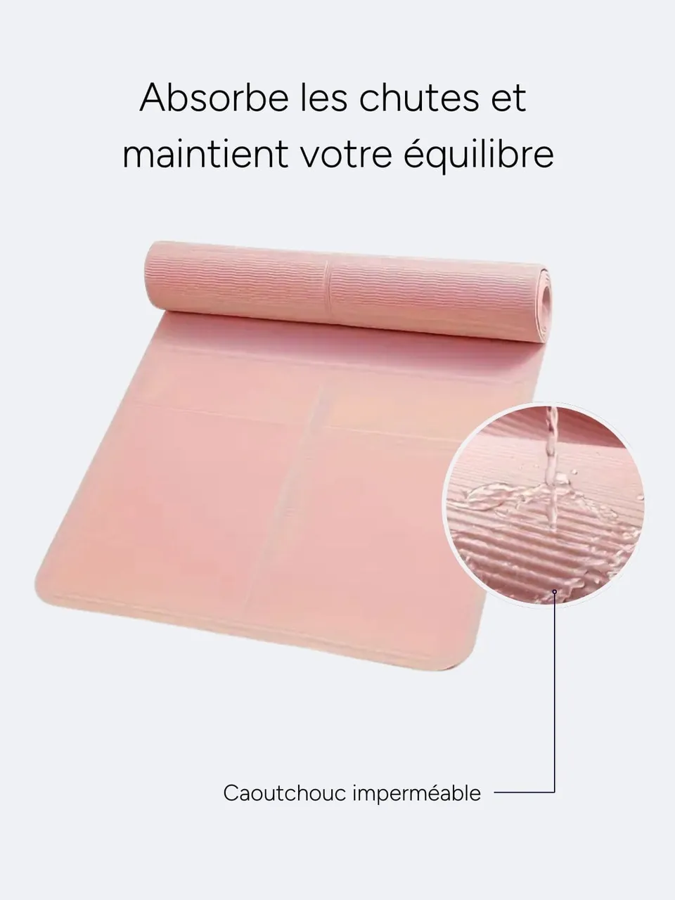 Tapis de Pilates antidérapant 183 cm, vue 4